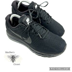 Nike Air Max Triple Black 2017 Athletic Sneaker Shoe Size 7.5 Men 849550…